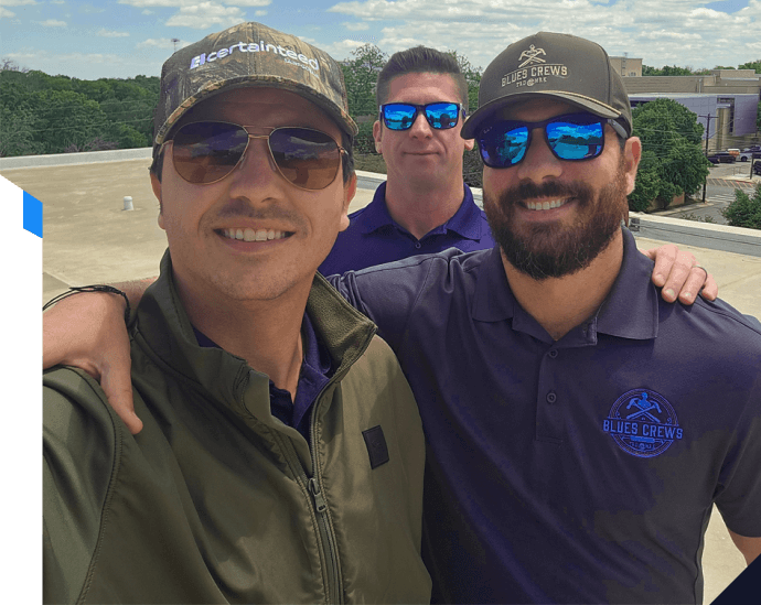 three males are smiling